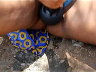 In a quiet evening an ebony woman enjoys a solo date with relaxing vibes