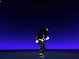 In a lively virtual scene, attractive animated figures perform a seductive dance revealing their curves and intimate areas.