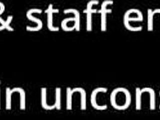 In a hospital setting, nurses use a vibrator on patient Aria Nicole for intense solo orgasms.