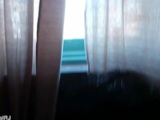 Oh man visiting Morro do Vidigal with sexy brazilian brunette showing shaved pussy close up in lingerie trailer 09