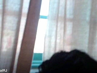 Oh man visiting Morro do Vidigal with sexy brazilian brunette showing shaved pussy close up in lingerie trailer 09