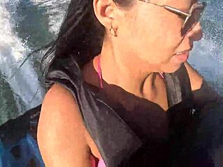 Intense Brazilian Teen's First Time Big Ass Adventure on Guarujá Beach Jet Ski