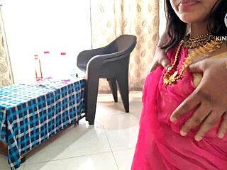 seductive indian bhabhi hints at wild ride on massive indian shaft in close up