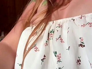 Stunning Cute Babe With Natural Tits Boldly Fingers Her Wet Pussy In Homemade Masturbation