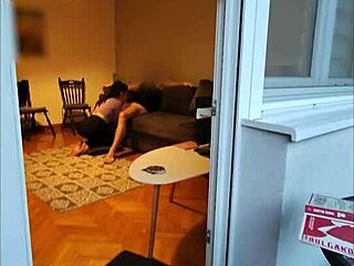 Step mom voyeurs as I suck husband's cock teasingly.
