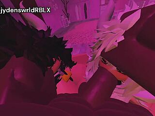 two curvy figures engage in intense playful interaction with milking elements and ripped clothing details