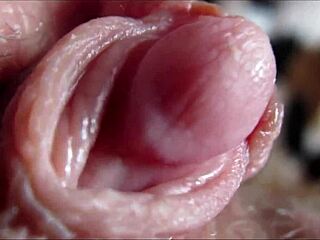 Big clit orgasm in closeup HD
