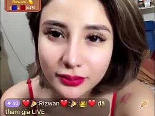 whoa, check out this sexy vietnamese babe on bigo live showing off her big tits and ass in a hot display! 🔥🍑😘