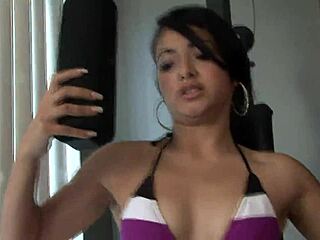 Athletic Black Teen And Latina Fucked By Big Black Cock Fitness Instructor