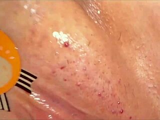 first intense cunilingus with shaved wet pussy on halloween night