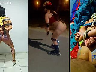 Exercising the slut samanta with bondage and fucking 😈🔗