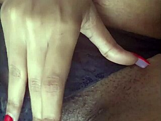 i couldnt stop myself from fingering my fat pierced pussy... oh god, this ebony beauty just had to touch her big clit and lips