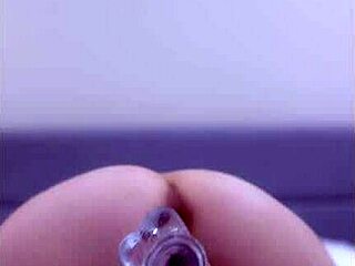 goth babe vanerose dances and teases with her dildo to music