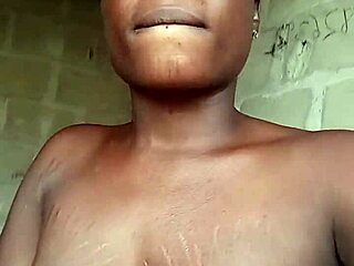 Amateur masturbates with wet trimmed pussy in the compound