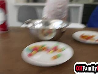 Teen babe molly little and sexy sera ryder suck big cock together