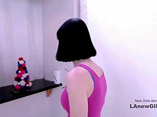 Stunning brunette teen gets seduced by producer during modeling audition on sofa, leading to passionate cowgirl riding and creampie.