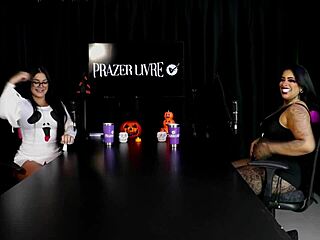 Morena Shows Off Blowjob Skills Leaving Toy All Slobbery - Marcelly Melo Sheer Red