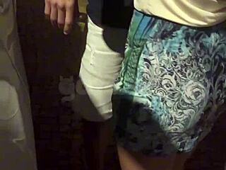 Married Woman Meets Two Young Guys At Club Teases In Front Of Husband Takes Them To Car Then Hooks Up On Street