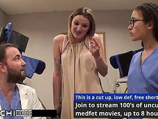 Human Guinea Pig Endures Mandatory Hitachi Orgasms from Nurse