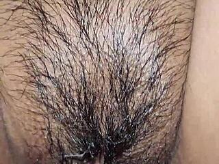 the latina amateur couple explored her creamy dripping pussy with a vibrator in wet doggystyle action using toys on her tight juicy ass