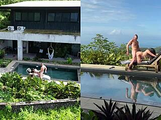 hey look at this real outdoor public sex with multiple angles and facial cumshot