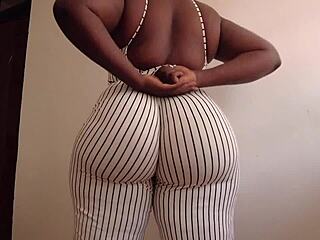 Black stud pounds apple bottom big ass with big cock leading to creampie