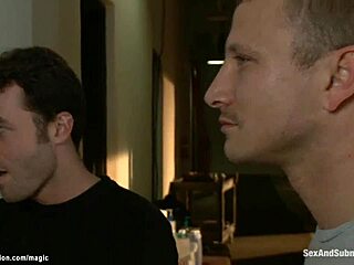 You two are going to pound this busty bound slave hard in rough dp action with big cocks and anal submission.