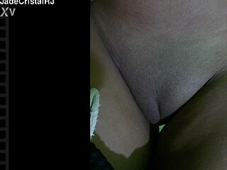 jade flashes her beautiful shaved pussy with curly latina charm in homemade close up