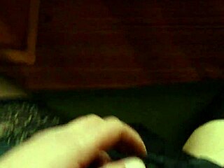 Oh man that shemale is jerking off in those stockings