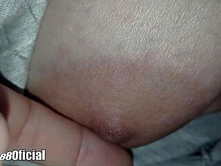 At night this dorm girl flashes her big natural tits and lets me toy with her wet pussy!