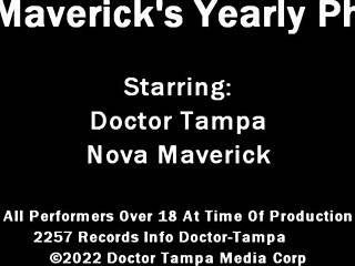Dr Tampa Conducts Nova Maverick's Yearly Physical And Covid Checkup In Latex Gear