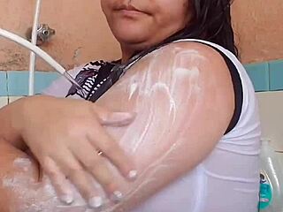 he loves watching my wet arm in the bath part 2