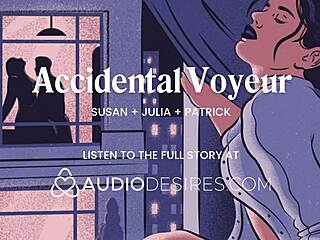 Amateur Voyeur Fingers Pussy Watching Neighbors Fuck Through Hotel Window Ending in Creampie