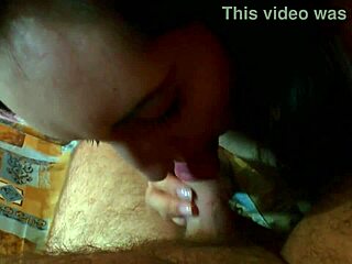 young beauty experiences her first intimate oral encounter with an older man