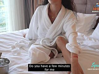 Tiny Hot Milf Takes Huge Creampie in Hotel