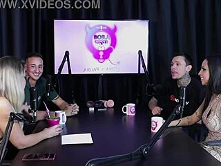 Brazilian Blonde Teen in See-Through Lingerie Joins Swingers Group for Sexy Compilation Action!