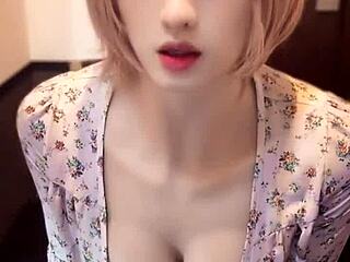 raw ladyboy and shemale crossdressing in solo masturbation video