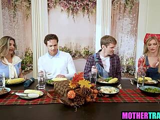 Blonde Milfs Swapped by Young Studs with Big Cocks in 4some