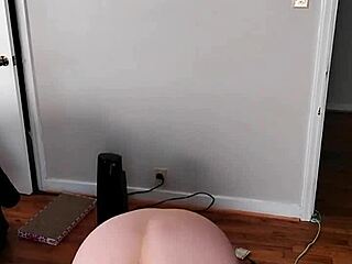 sexy bbw performs naked yoga in early morning