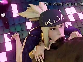 Akali Gives Intense Deepthroat Blowjob With Sucking And Swallowing Action.