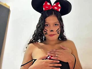 Minnie Mouse Wanted Cheese But Got Intense Encounter With Cock In Pussy On Halloween
