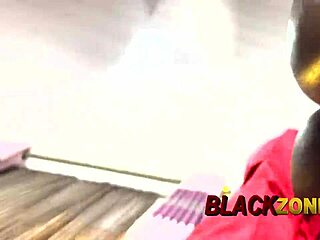 Oh Yes! Ebony Beauty in Cute Christmas Costume Enjoys Bedroom Casting with Tight Ass Action!