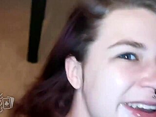 seductive cum walk in public nightclub with dancing and hardcore action