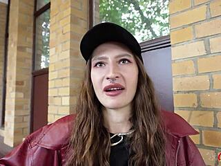 German Scout Picks Up Slim Ukrainian Girl Mari Moon For Casting Fuck. Accidental Cum In Eye During Berlin Session