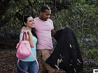 Creepy Man Spying On Zoey Foxx And Her Black Boyfriend With Huge Cock! What A Taboo Fantasy!