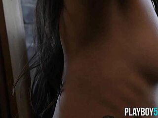 Oh My God! Two Petite 18+ Brunette Babes Strip Naked Showing Off Small Tits And Tight Asses For Playboy!