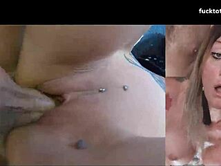 in homemade video, rough anal pounding makes her squirt at min 04 with creampie in asshole