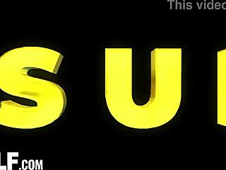 Flexible girlfriends ride in threesome parody on sofa