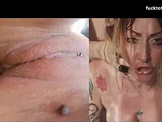 in homemade video, rough anal pounding makes her squirt at min 04 with creampie in asshole