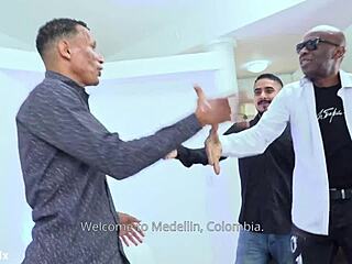 Black Studs Mike and Bruno Deliver Rough Interracial Anal and Creampie to Skinny Latina's Big Ass